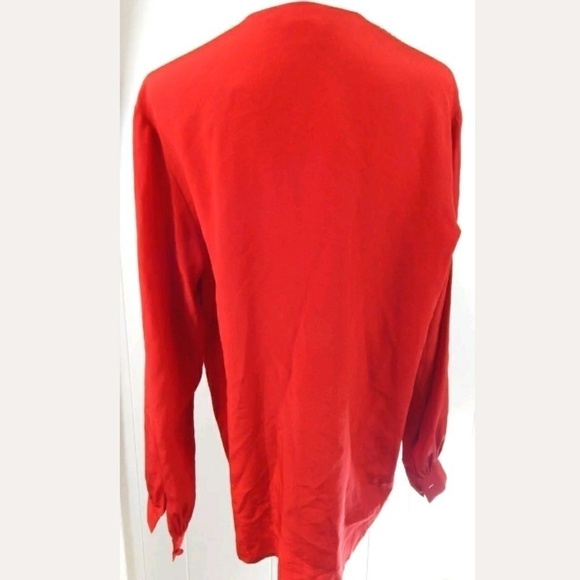 DVF Vintage Silk Pleated Blouse - Picture 4 of 5